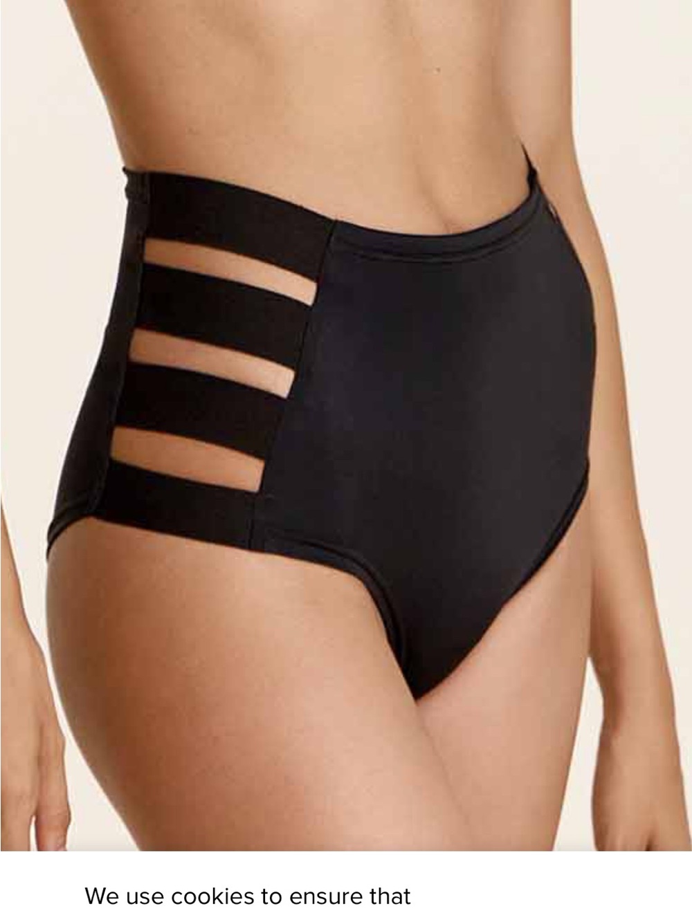 Paradise Chick High-Waist Cutout Pole Rave Festival Bottoms - Black